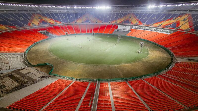 Un grande stadio in Asia